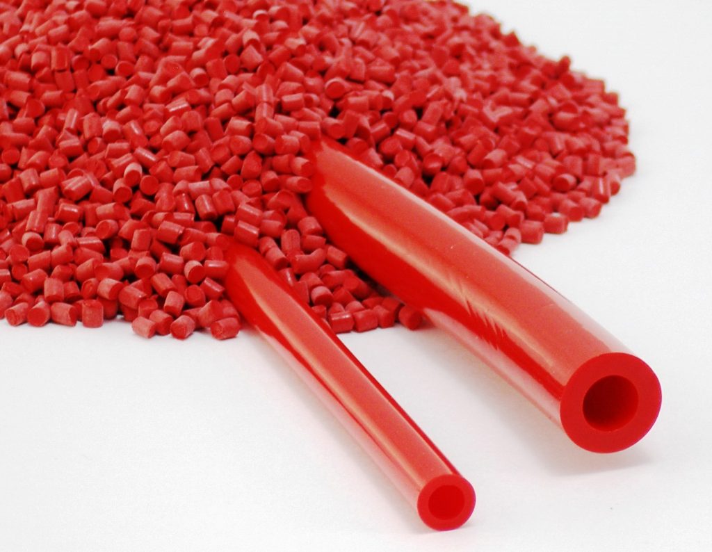 1174 Series NSF51 Certified Red PVC Tubing, 70A Onyx Hose & Tube